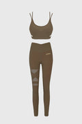 Flex Strappy Sports Bra & Training Mesh Legging