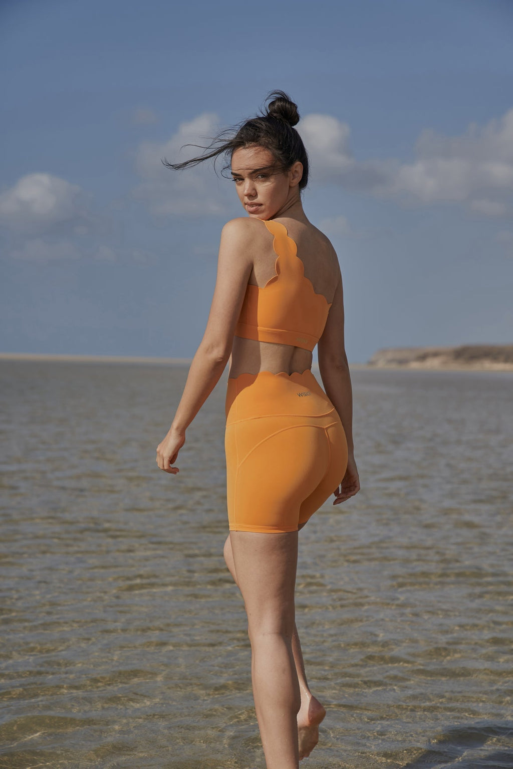 Dynamic One Shoulder Sports Bra & High-Waist Sculpting Biker Short