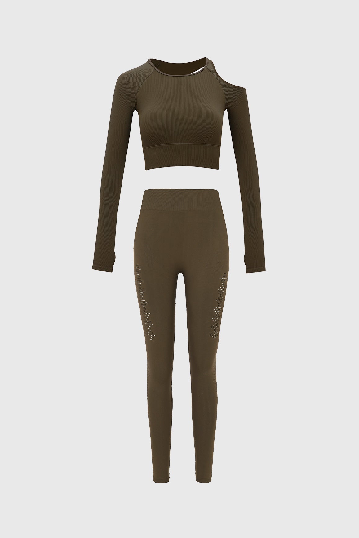 Seamless Open Back Crop Top & Seamless Legging