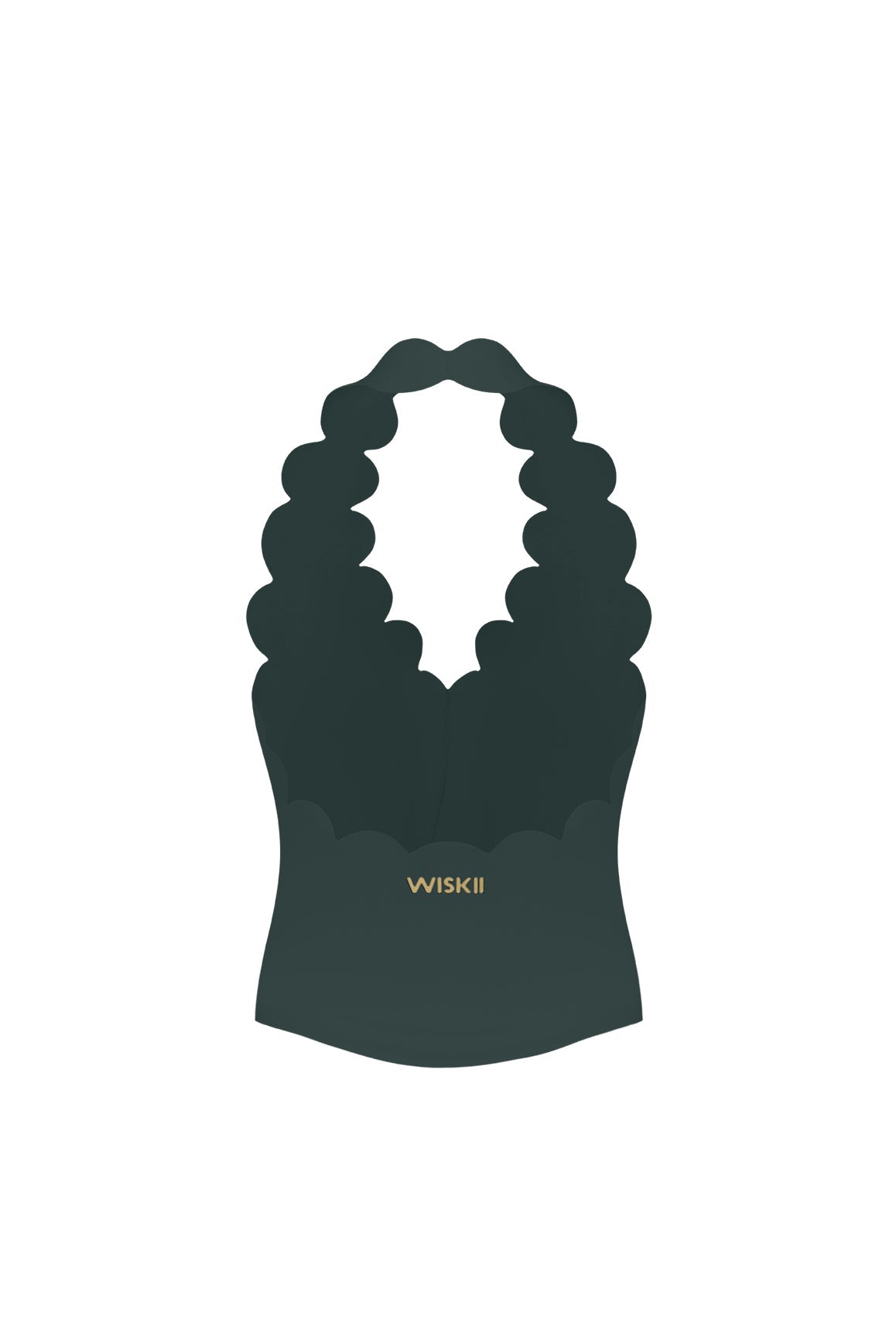 Riviera Scallop Halter Bra Tank