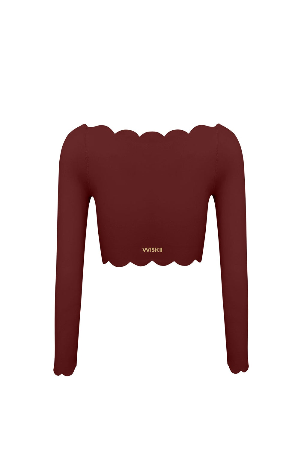 Off Shoulder Long Sleeve Crop Top