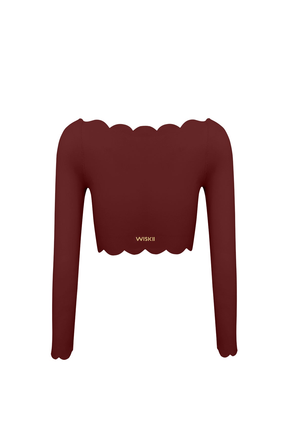 Off Shoulder Long Sleeve Crop Top