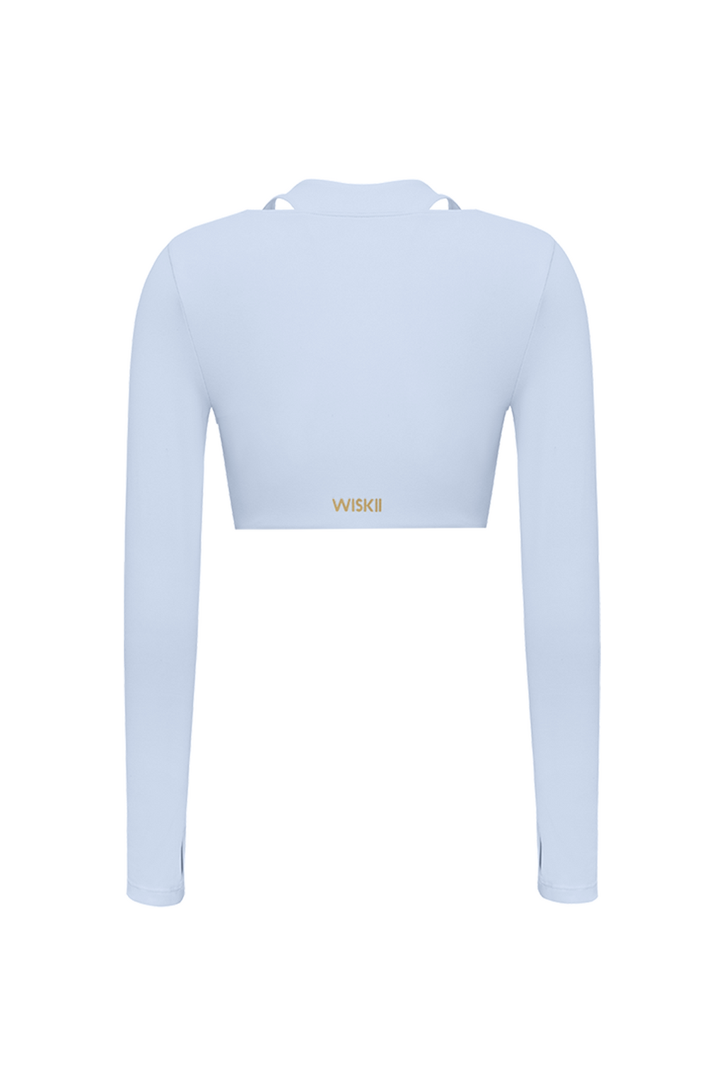 Twist-Front Shoulder Cut Crop Top