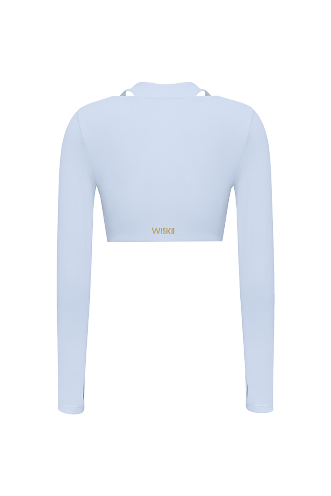 Twist-Front Shoulder Cut Crop Top