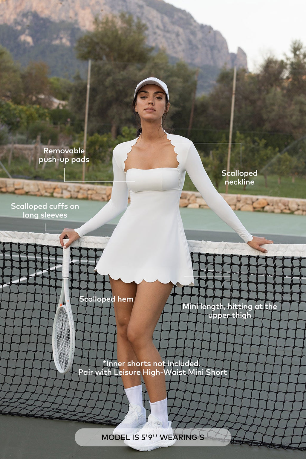 Enchanting Scallop A-Line Dress