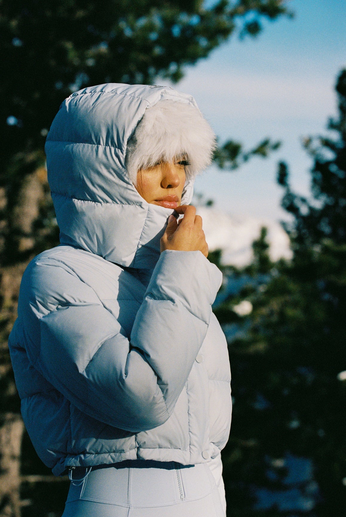 WISKII Cropped Convert Down Jacket