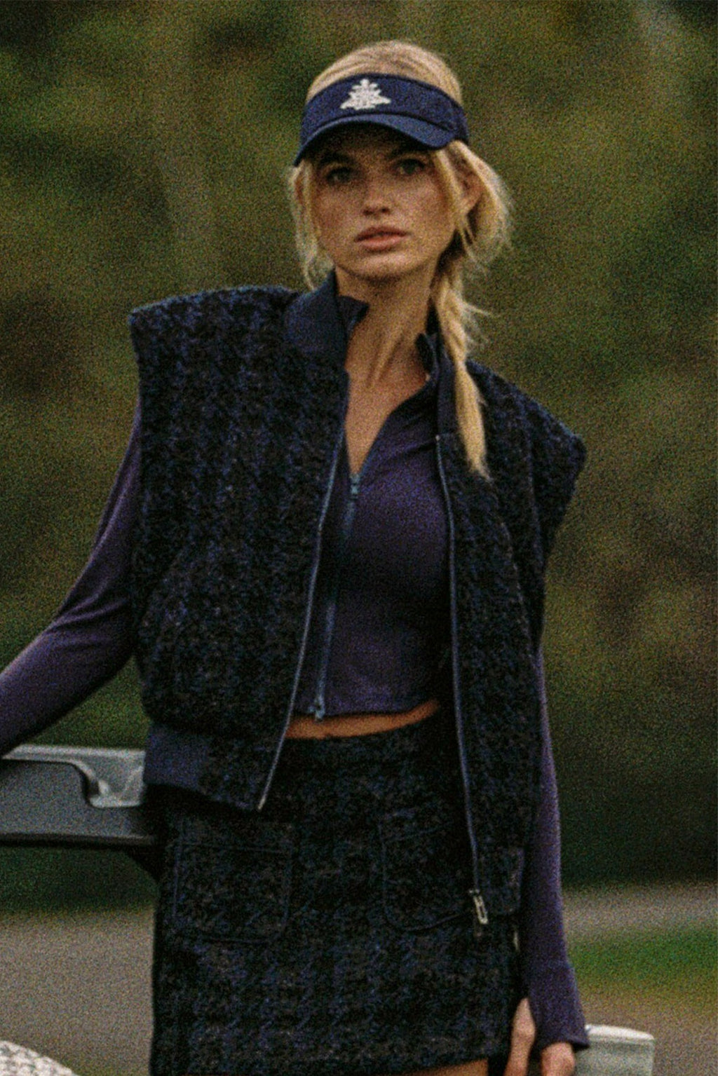 Hourglass Cropped Full Zip Jacket