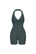 Riviera Hourglass Zip Front Romper