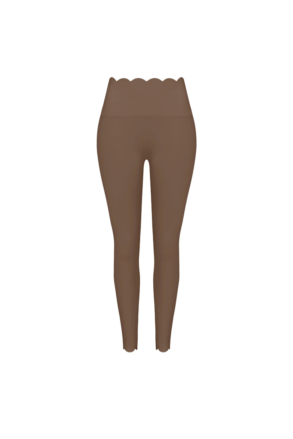 High-Waist Scallop Scrunch Legging