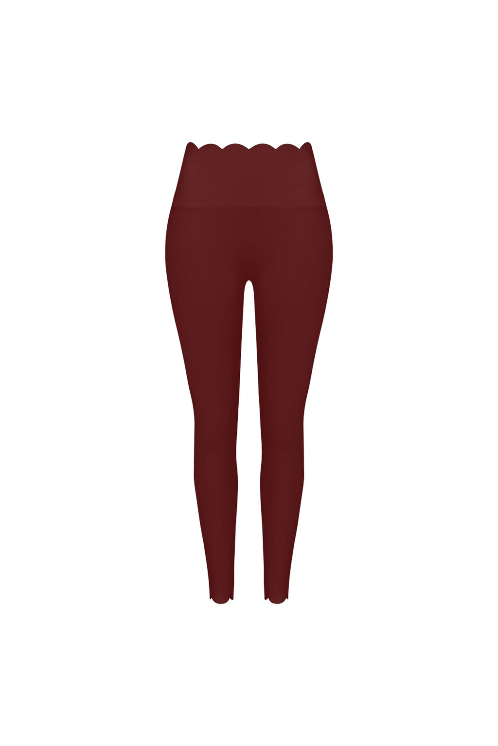 High-Waist Scallop Scrunch Legging