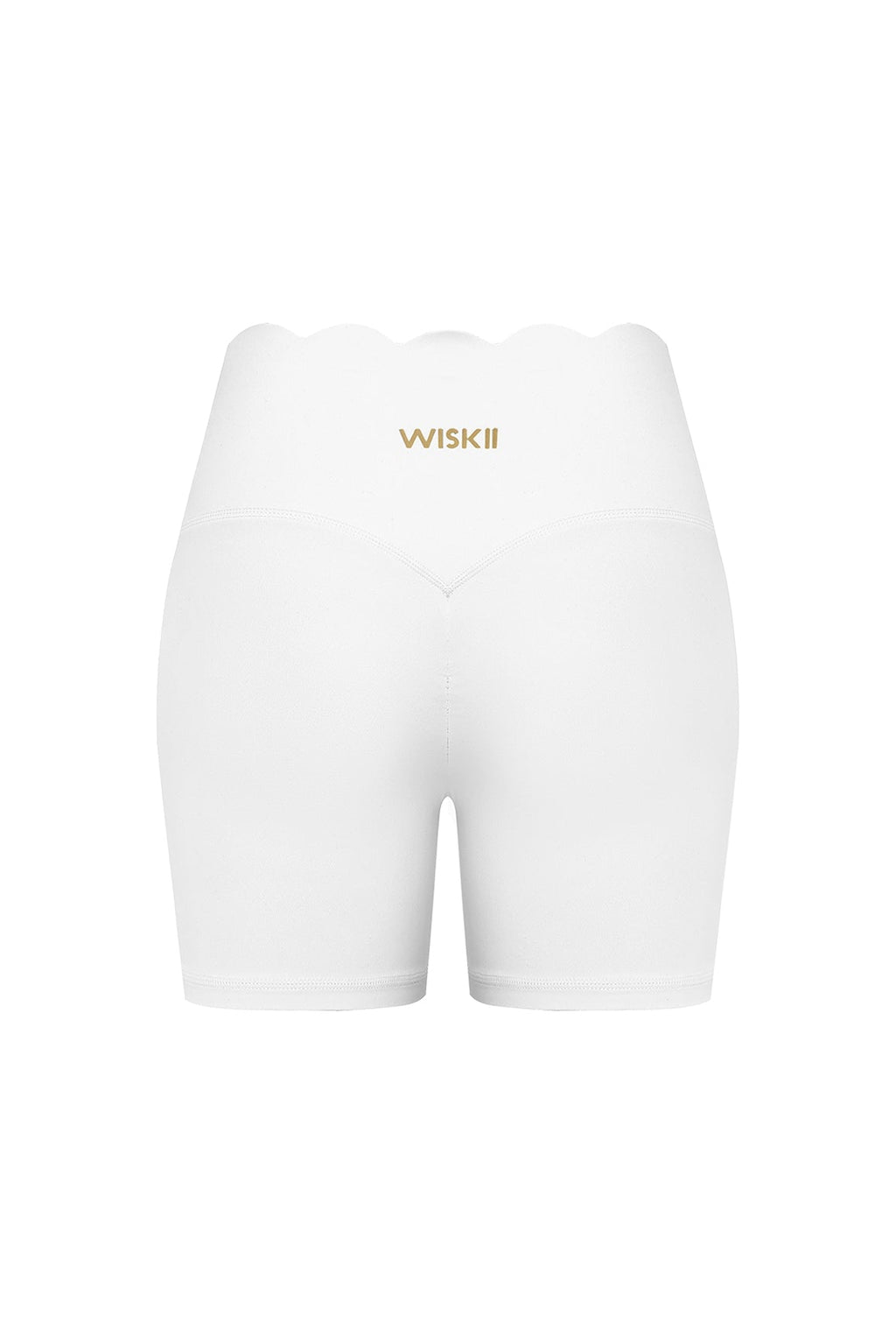 High-Waist Scallop Scrunch Short