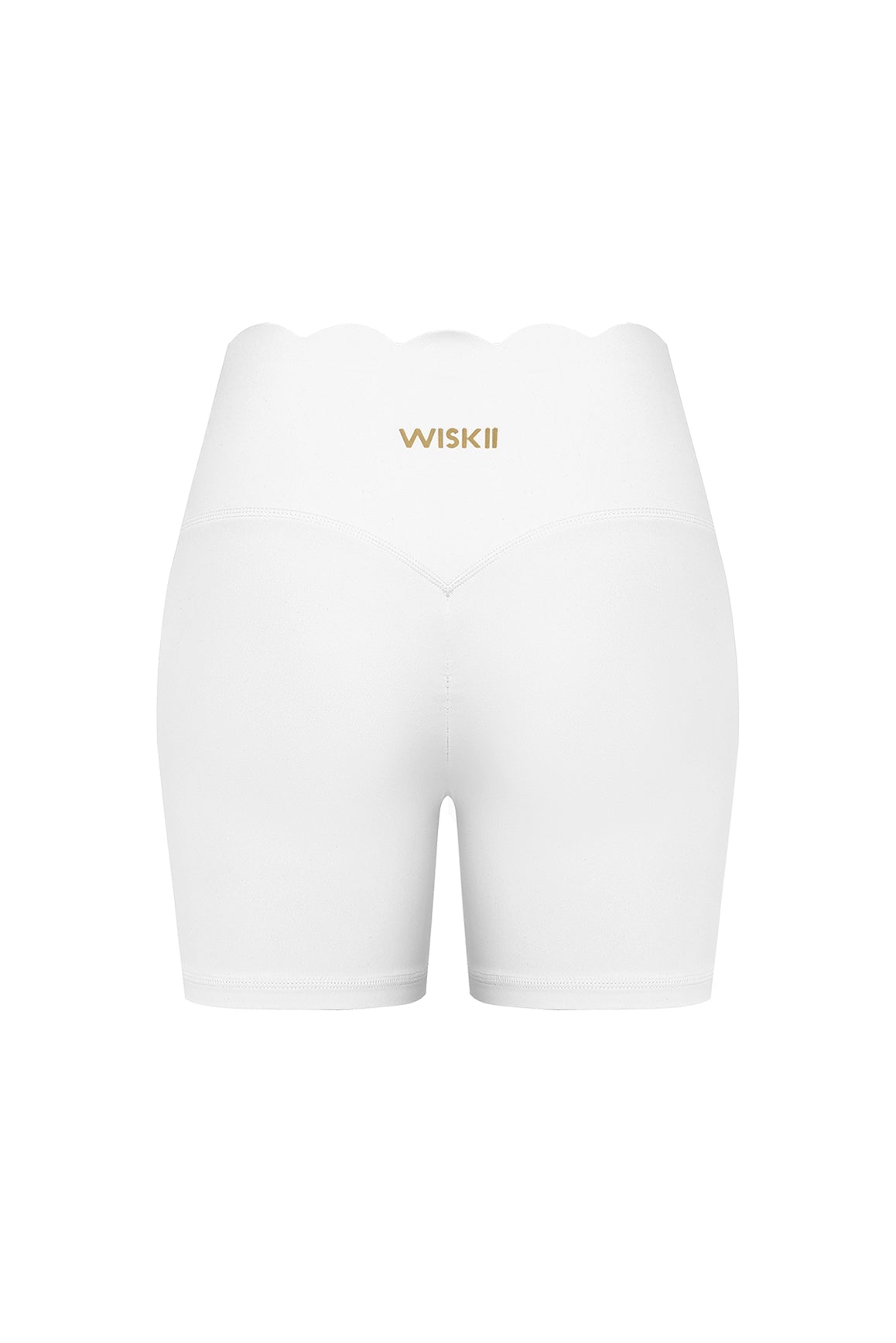High-Waist Scallop Scrunch Short