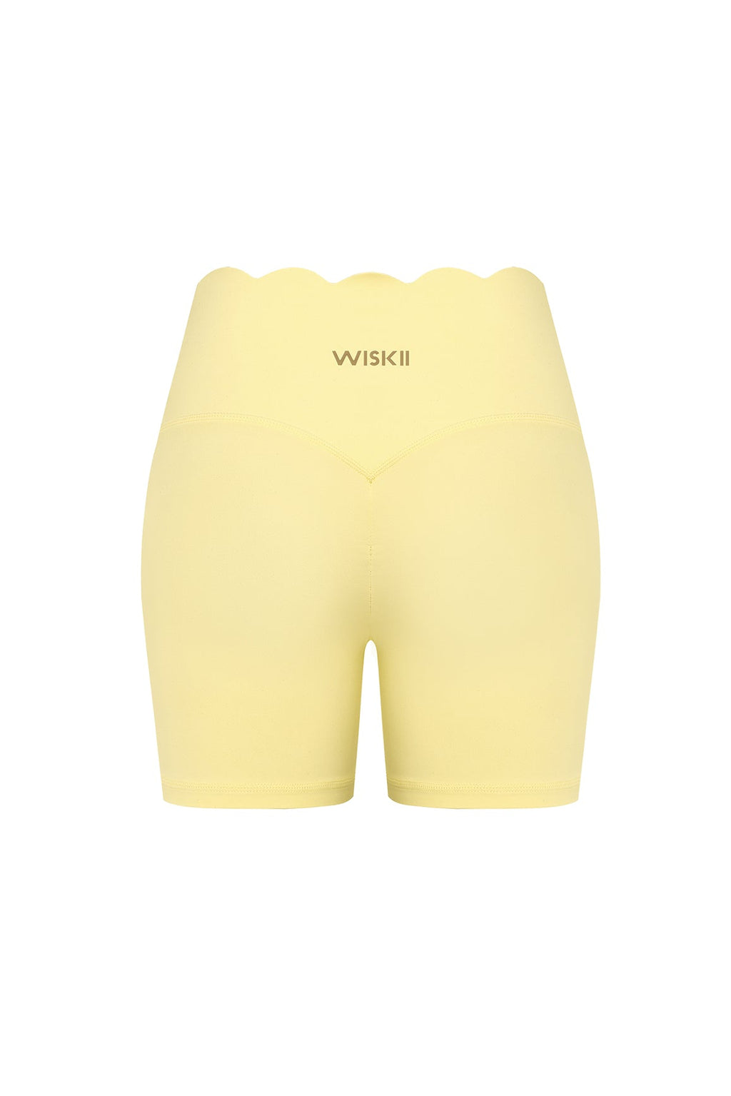 High-Waist Scallop Scrunch Short