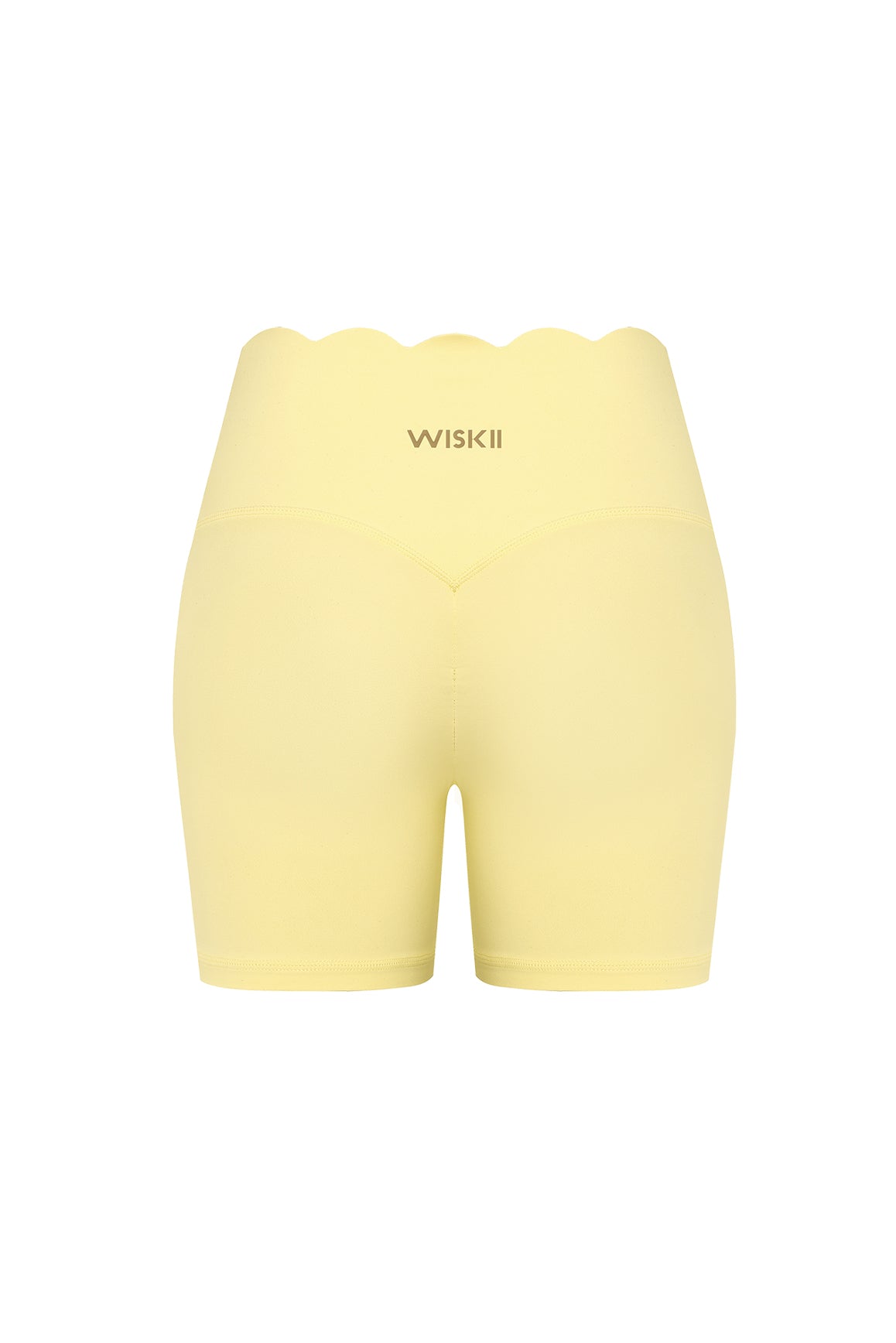 High-Waist Scallop Scrunch Short