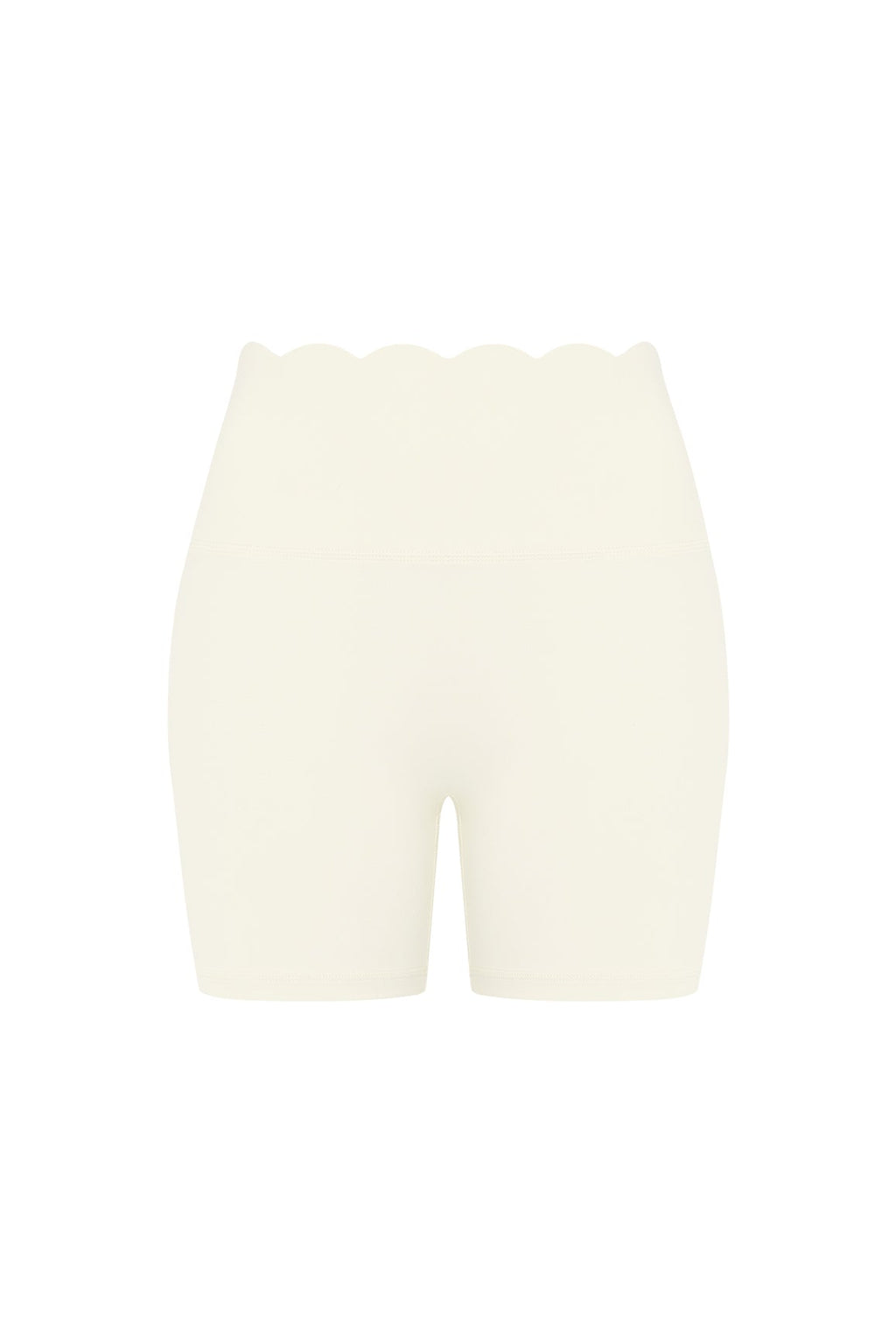 High-Waist Scallop Scrunch Short