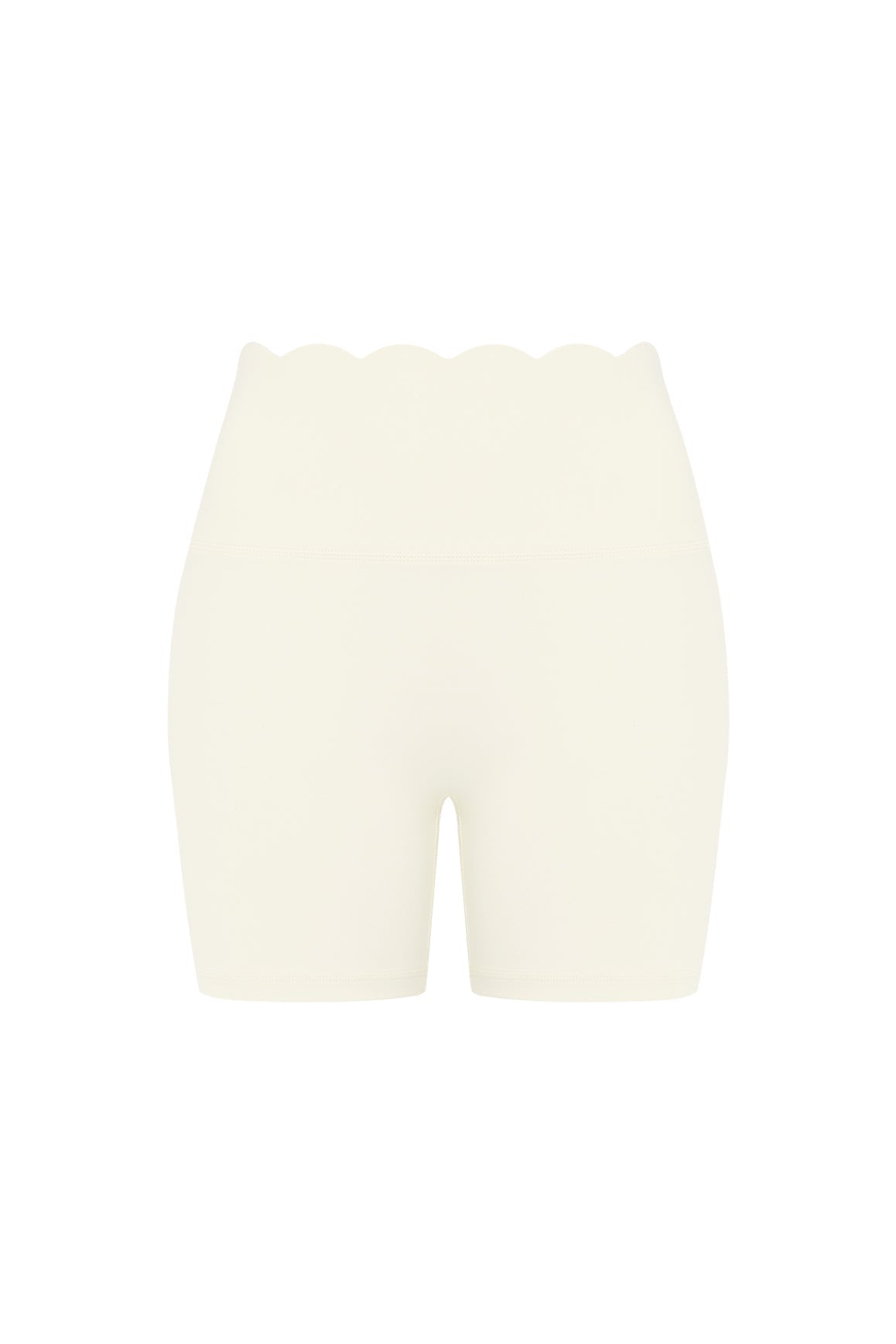 High-Waist Scallop Scrunch Short