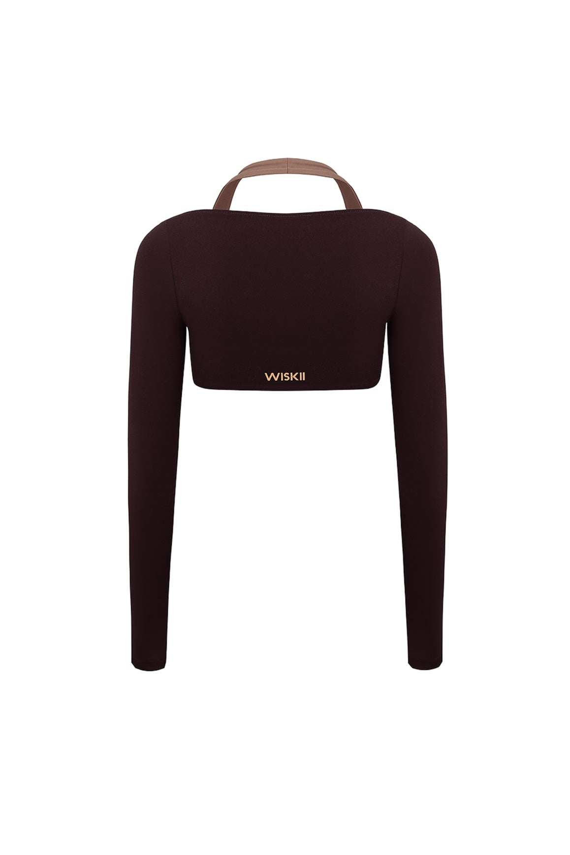 Colorblock One-Piece Long Sleeve Crop Top